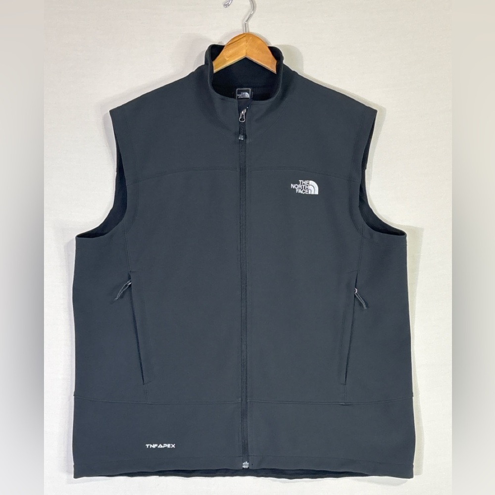 The North Face TNF Apex Softshell Vest Gray Full Zip Men’s XXL